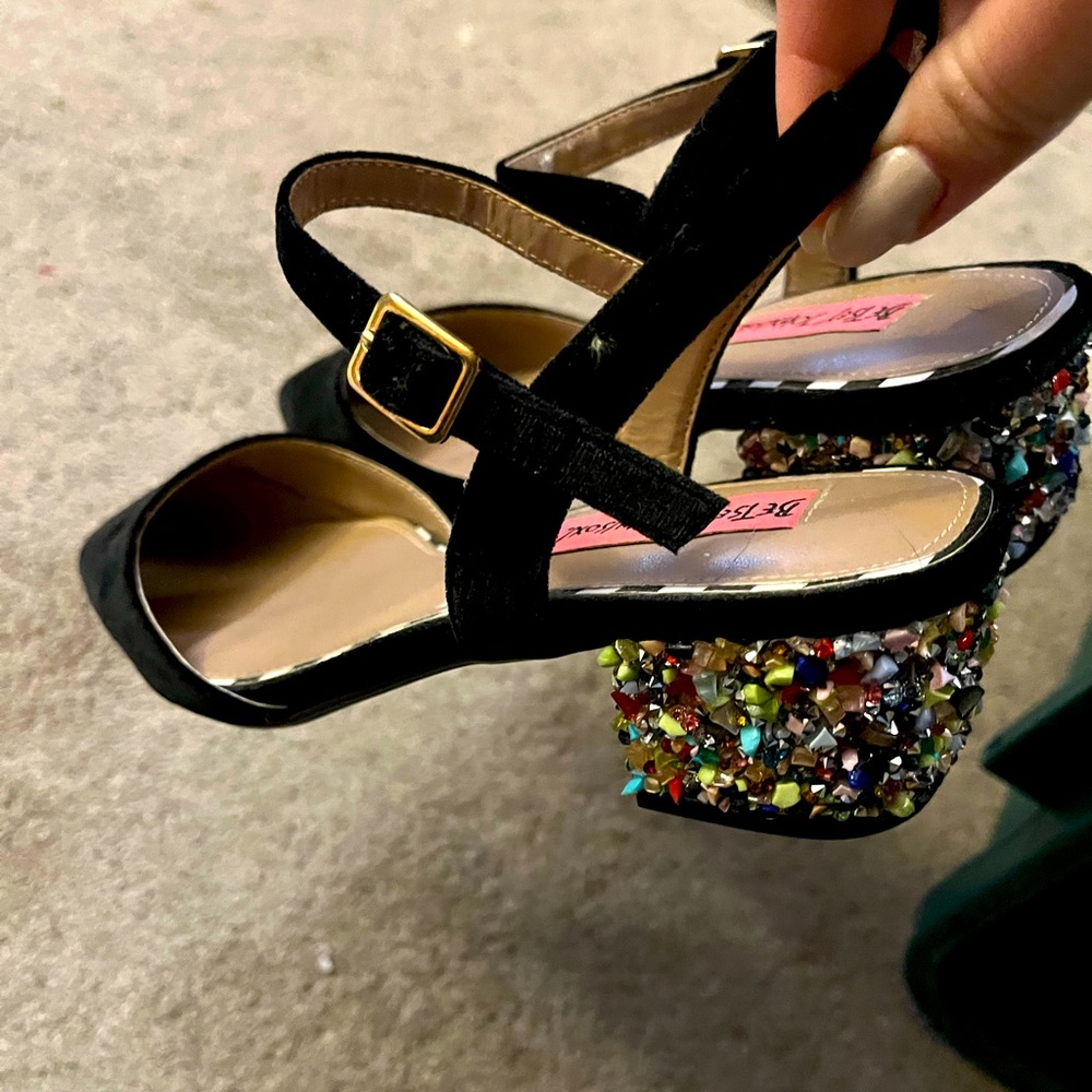 Betsey Johnson sparkly heels